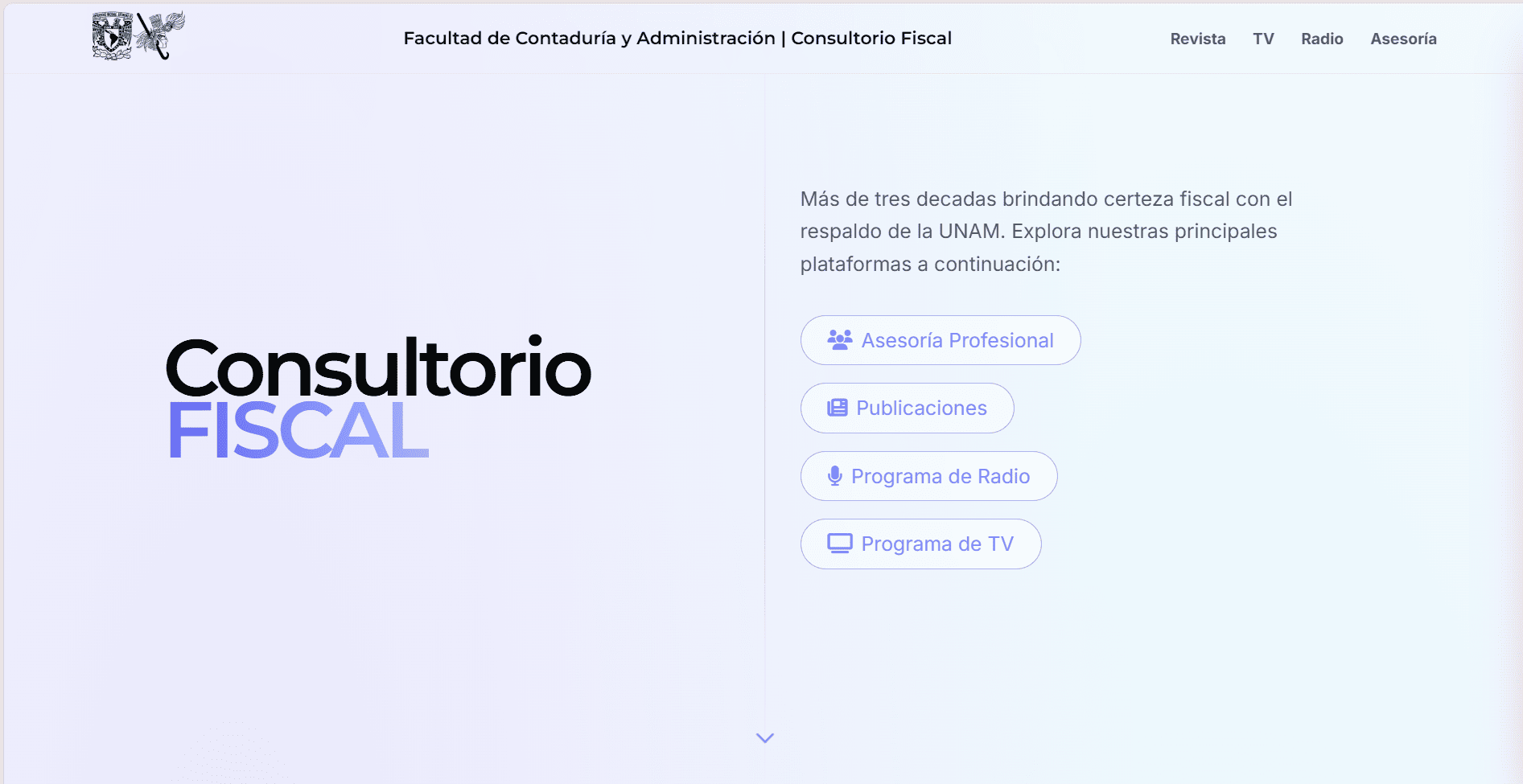 Imagen de Consultorio Fiscal UNAM